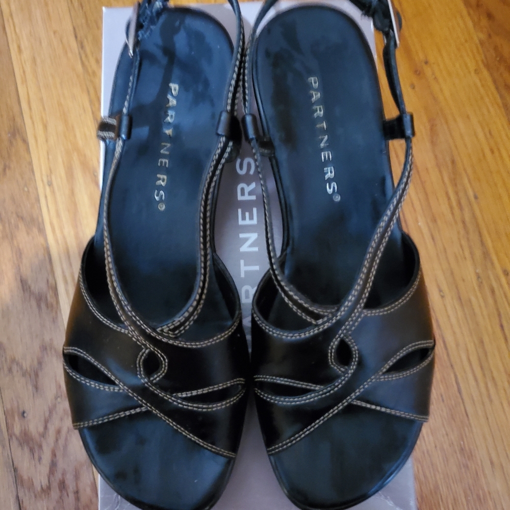 Partners wedge sandals